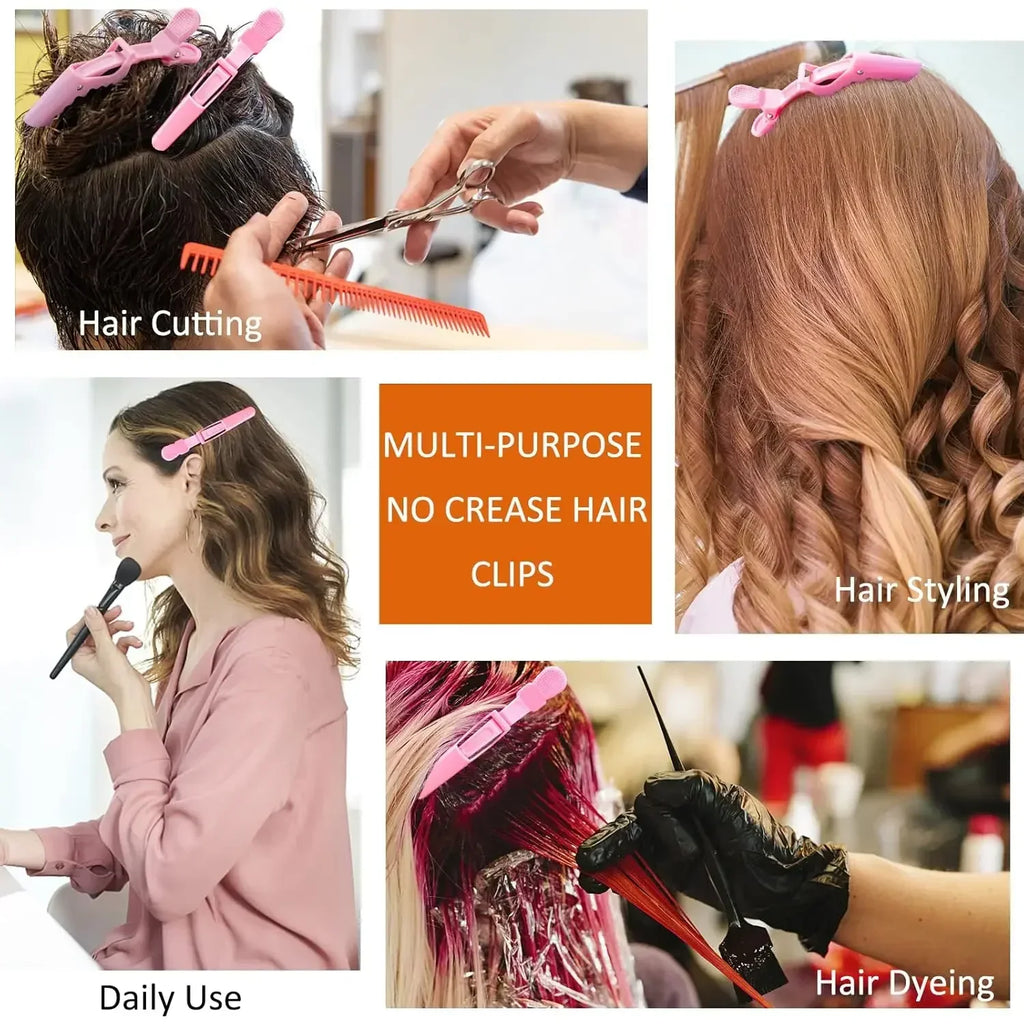 6-Piece Alligator Hair Clips – Wide Teeth Double Hinged Styling