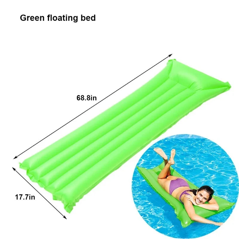 Inflatable Pool Float Ring & Water Hammock Swim Tube
