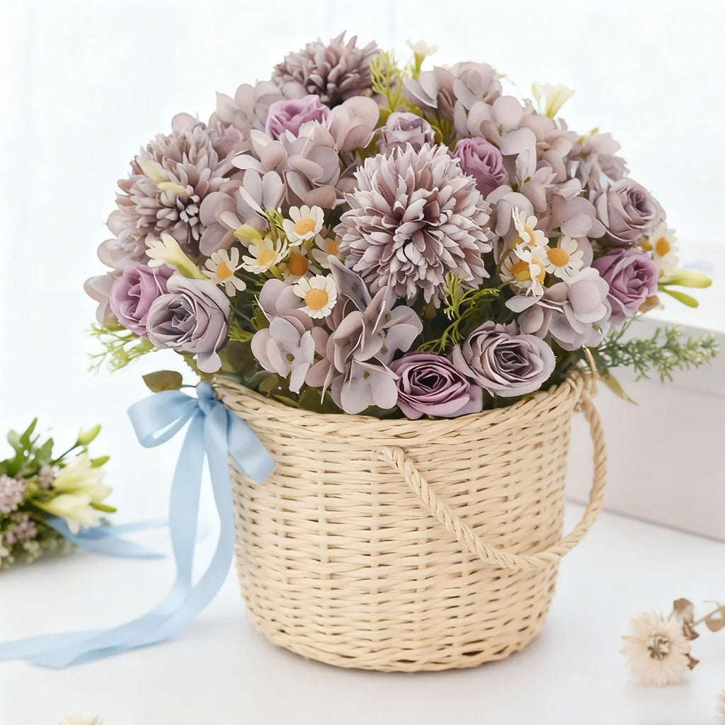 Artificial Chamomile Hydrangea Bouquet – Wedding & Home Décor