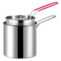 Stainless Steel Deep Fryer Frying Basket Multifunctional Small Pot
