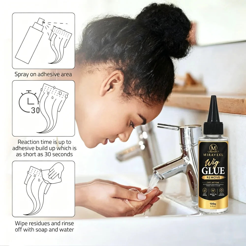MIRAVEXL Lace Wig Glue Remover – Tape & Hair Extensions