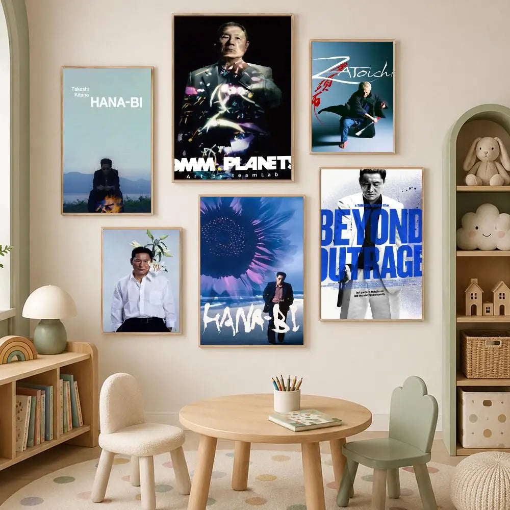 Takeshi Kitano HD Wall Art Poster – Self-Stick Waterproof