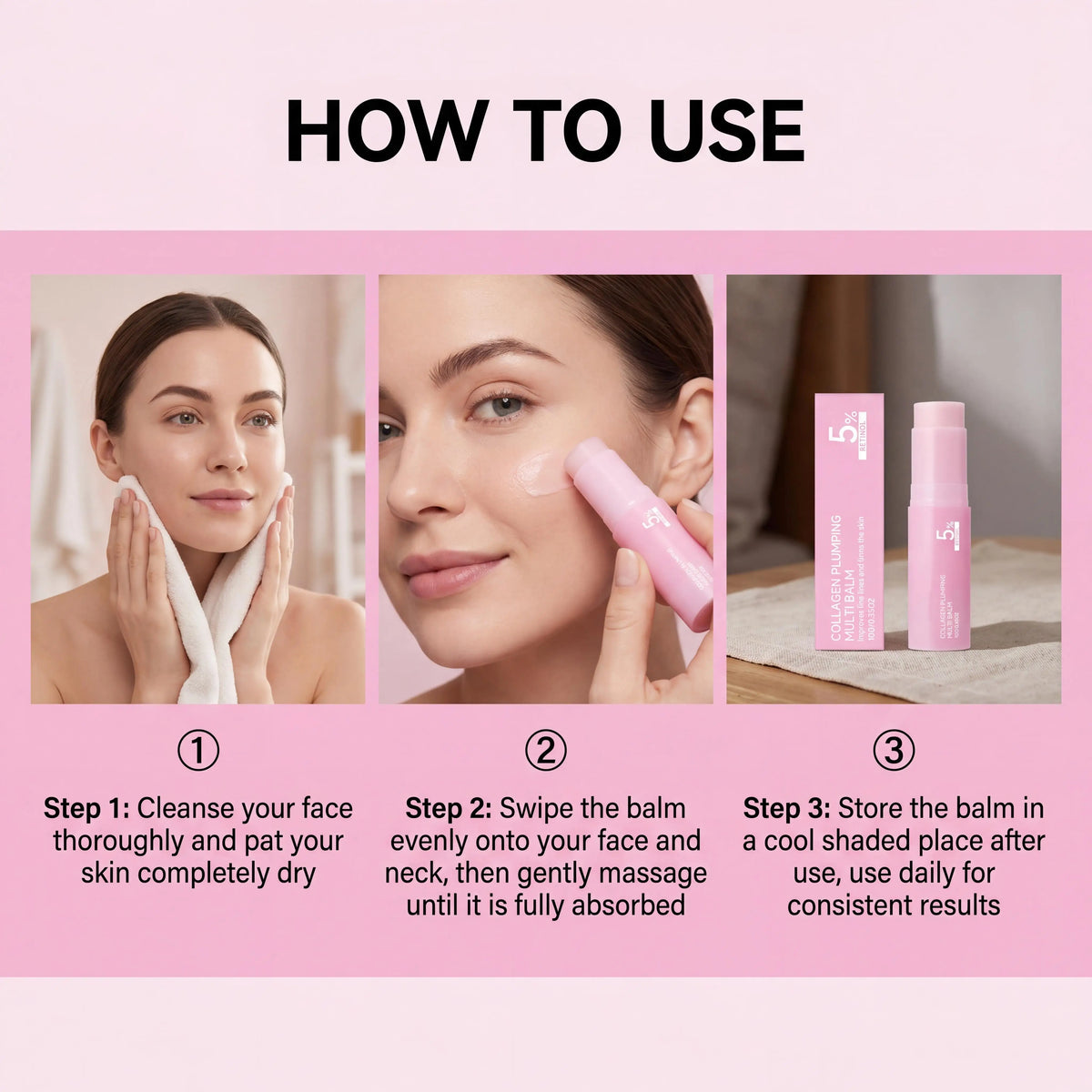 5% Retinol Collagen Plumping Balm Stick – All-In-One Moisturizer