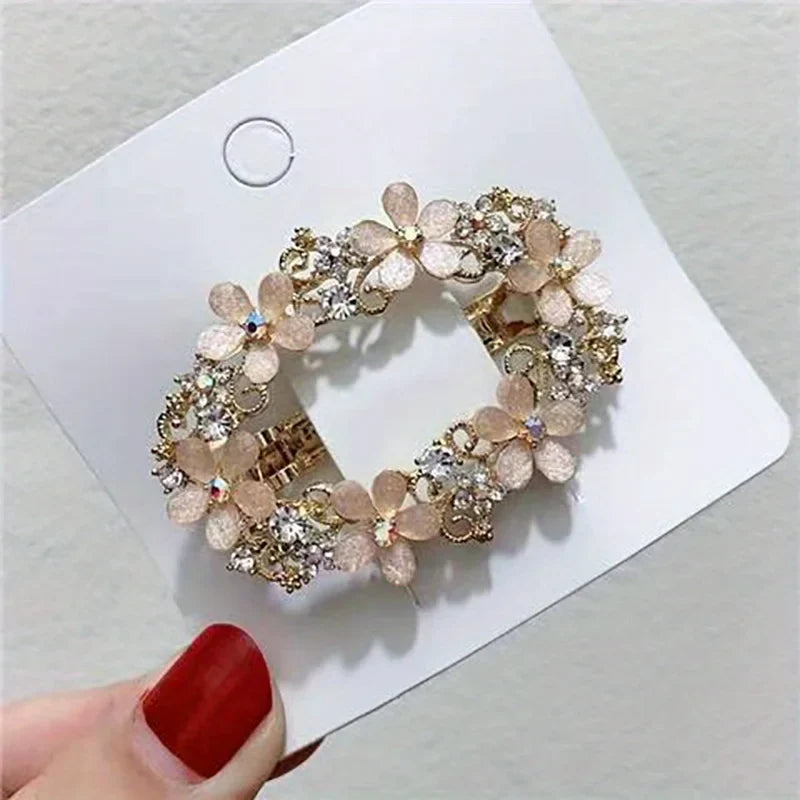 Vintage Hollow Alloy Flower Hair Clip | Women's Barrette