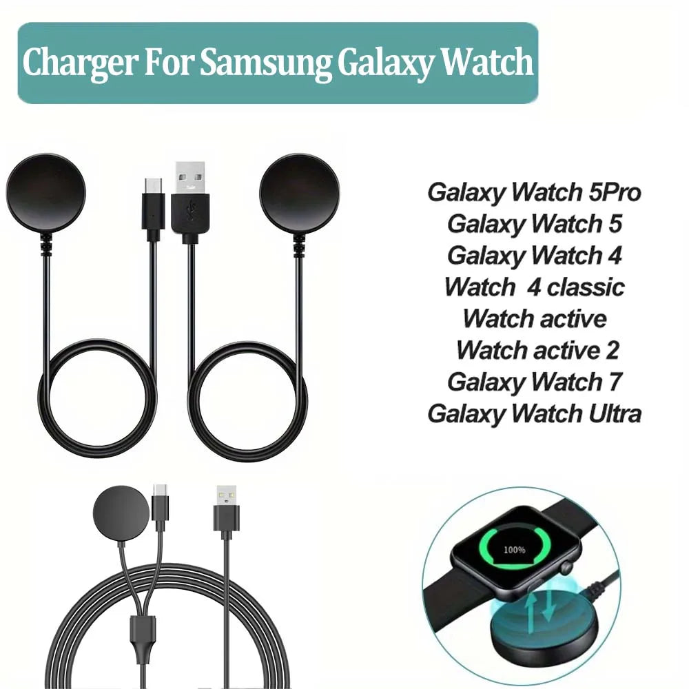 USB-C Samsung Galaxy Watch Charger – Watch 6/5/4/3 Fast Charge