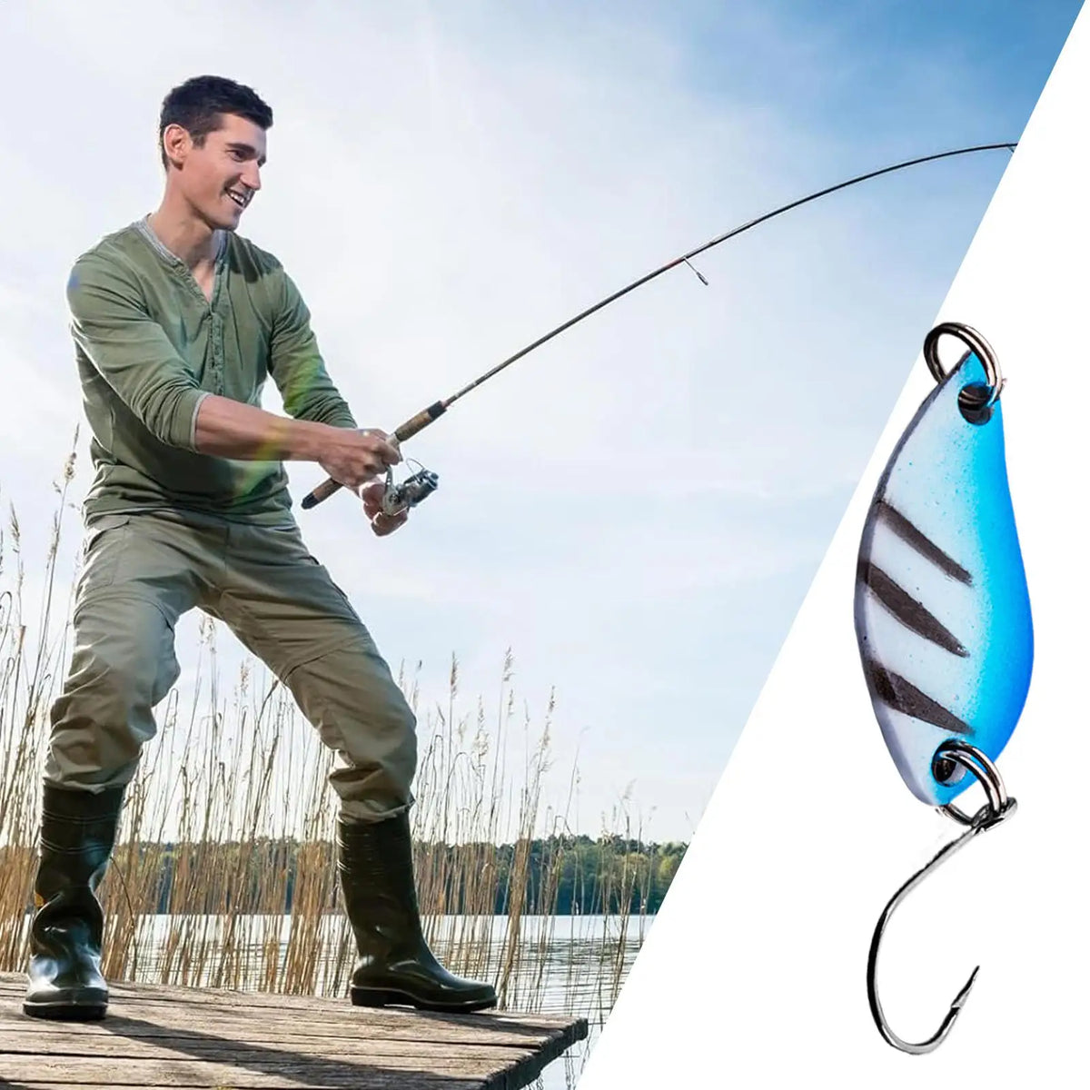 Bass Fishing Lures Sequin Saltwater Stainless Jig Tackle Bait Sequins