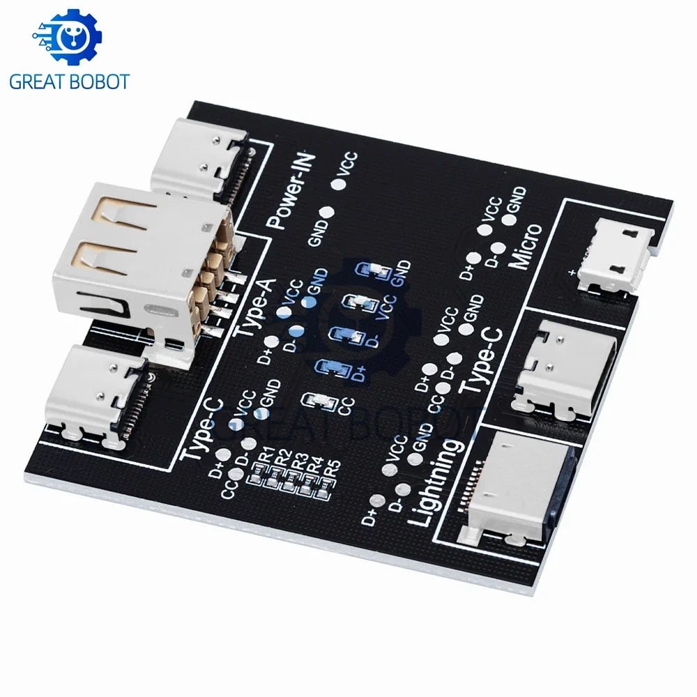 DT3 USB Cable Tester – Type-C, Micro USB & iOS Fault Detector