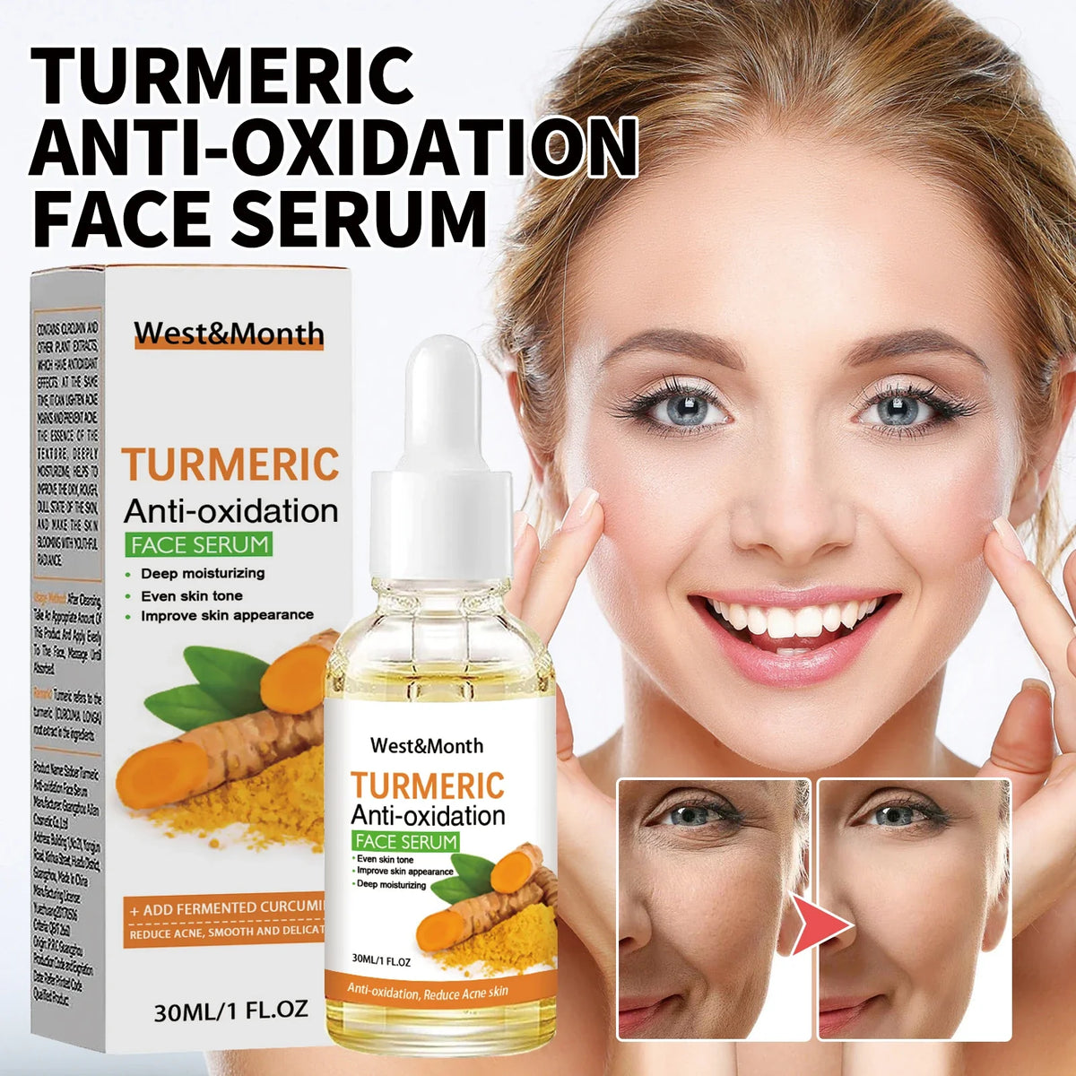 Eelhoe Turmeric Face Serum 30ml – Hydrating & Brightening