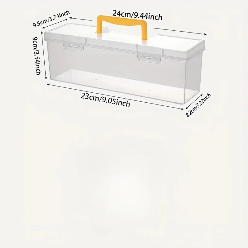 Transparent Multi-Compartment Hardware Parts Organizer Box