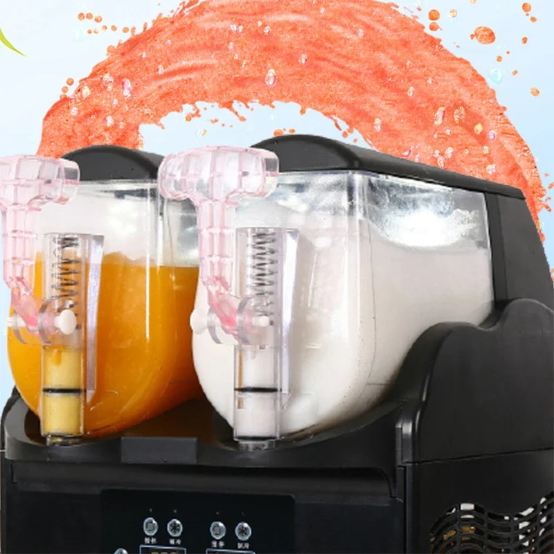 Commercial Slushy Machine 3L×2 Dual Cylinder Slush Maker