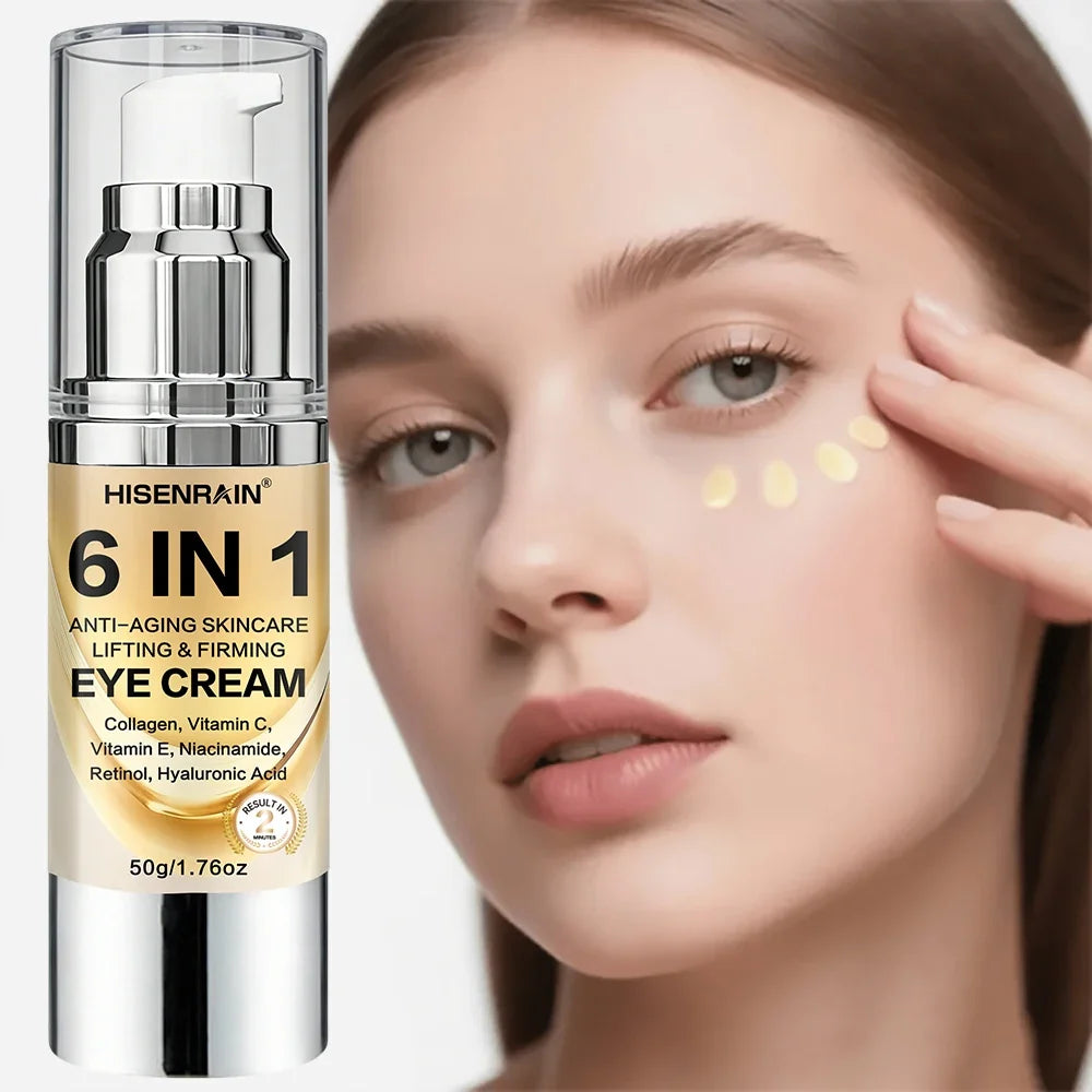 HISENRAIN 6-in-1 Eye Cream – Dark Circles & Wrinkles | 50g