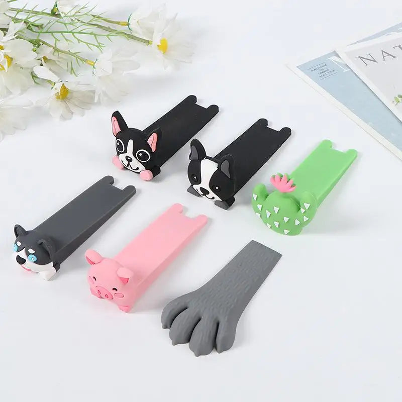 Wedge Doorstops Silicone Door Stop Reusable Shock Absorbent Block