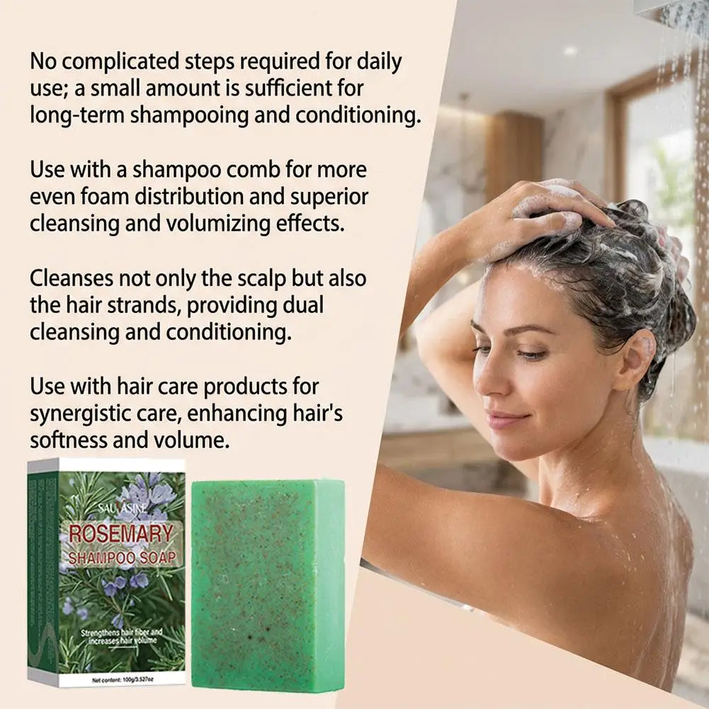Rosemary Shampoo Bar – Organic Solid Shampoo for Hair Growth