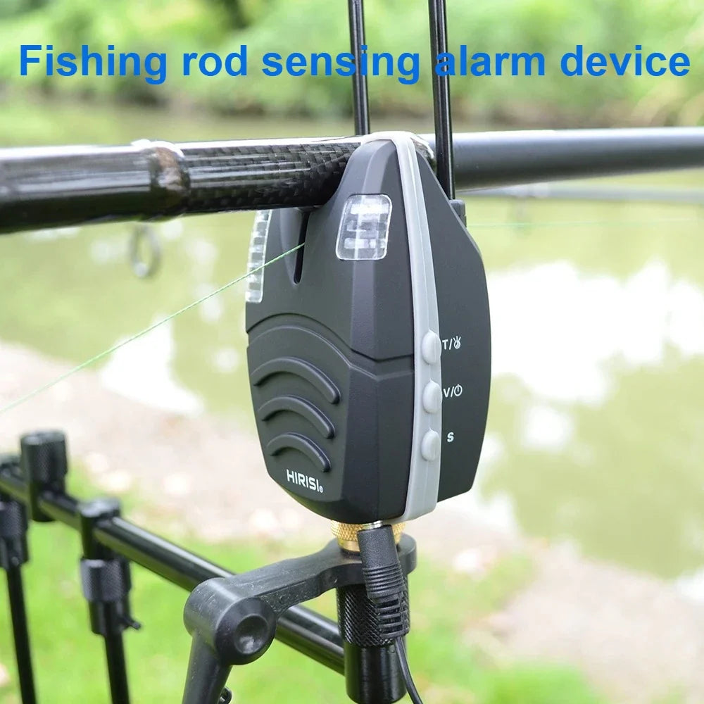 HIRISI Waterproof Carp Fishing Bite Alarm Built-in Snag Bar Rolling