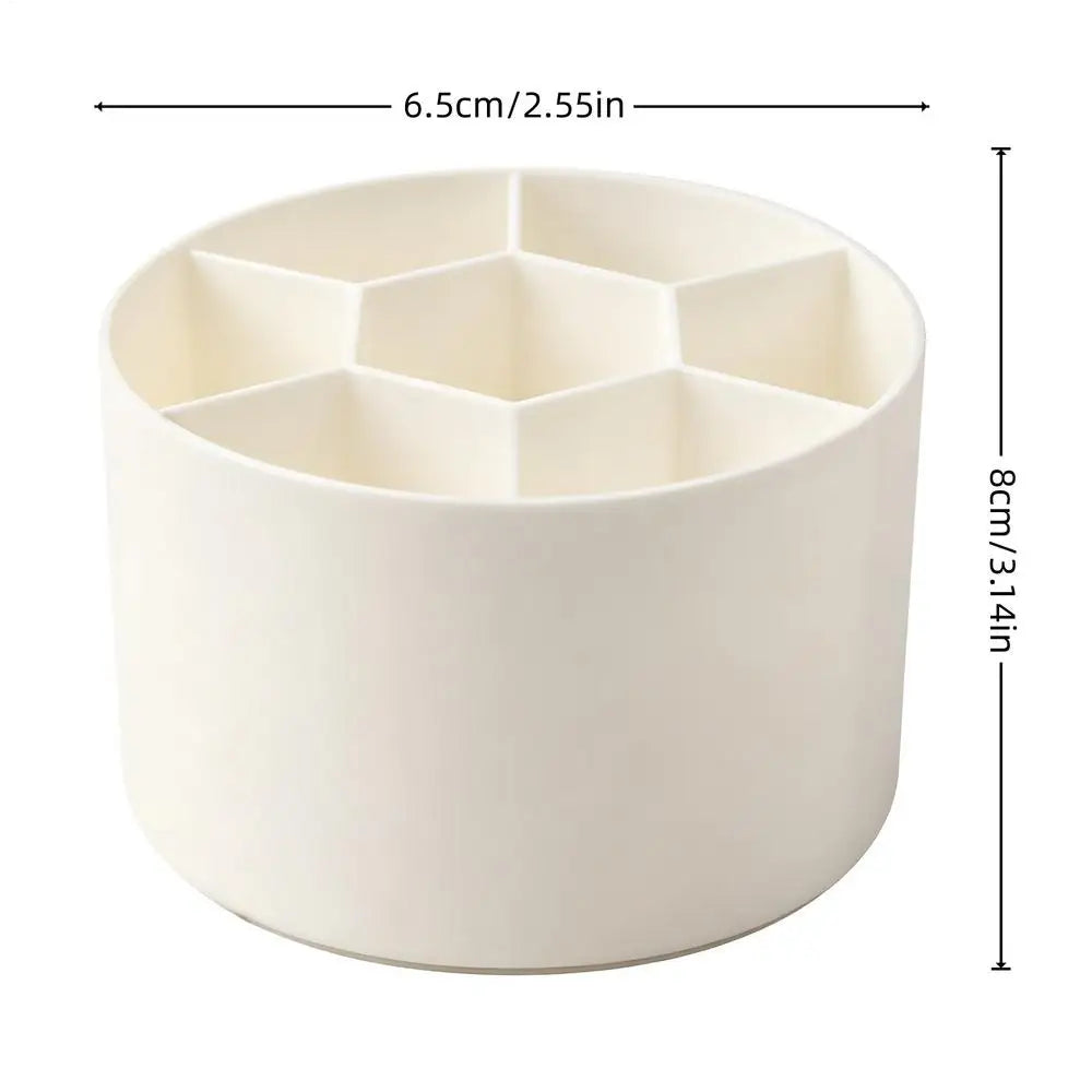 7-Compartment Makeup Brush Holder & Desk Organizer