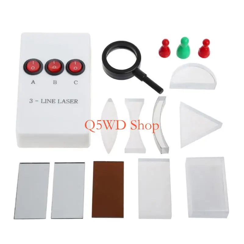 Optical Lens & Prism Set – Physics Light Experiment Kit
