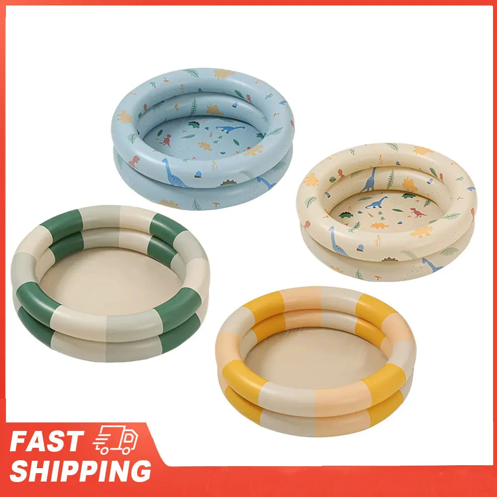 Baby Inflatable Swimming Pool Retro Blow Up Family Cute Thickened
