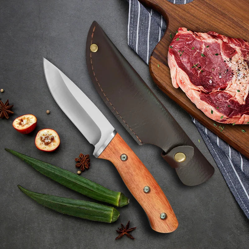 InLeung Hand Forged Boning Knife – 9.5" Stainless Steel Chef Blade