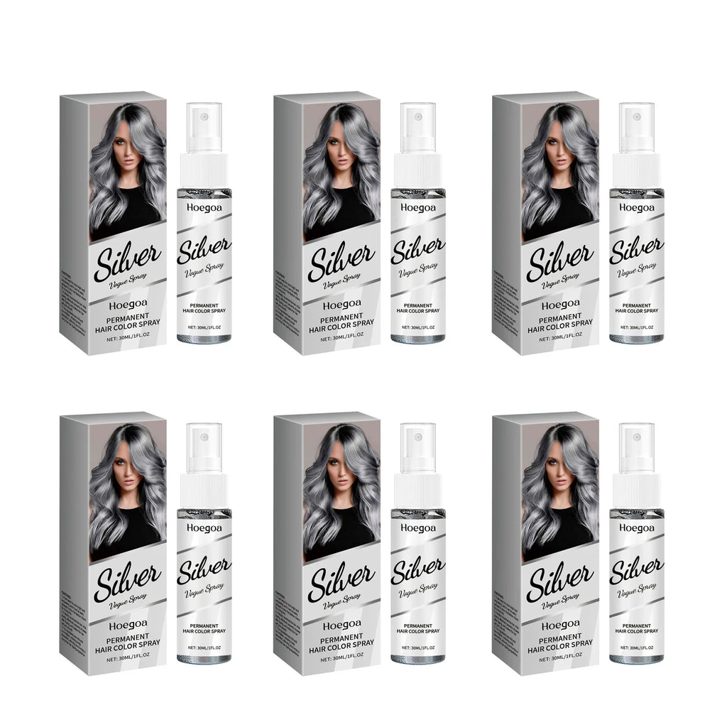 HOEGOA Silver Gray Hair Dye Spray | Nourishing Grandma Grey