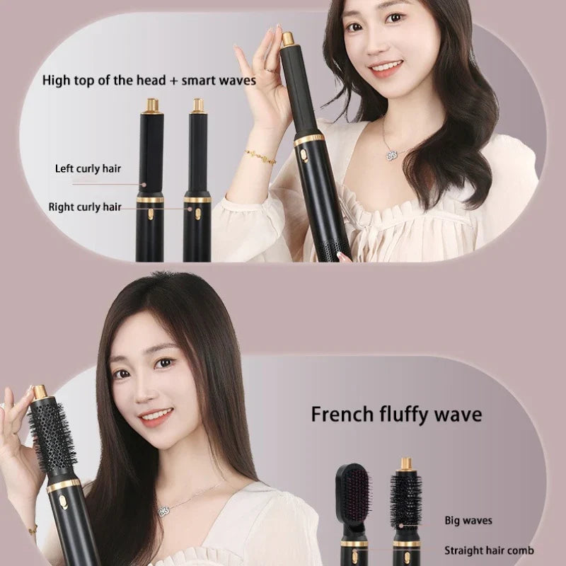5-in-1 Hair Dryer Brush Set – Curler, Straightener & Styler