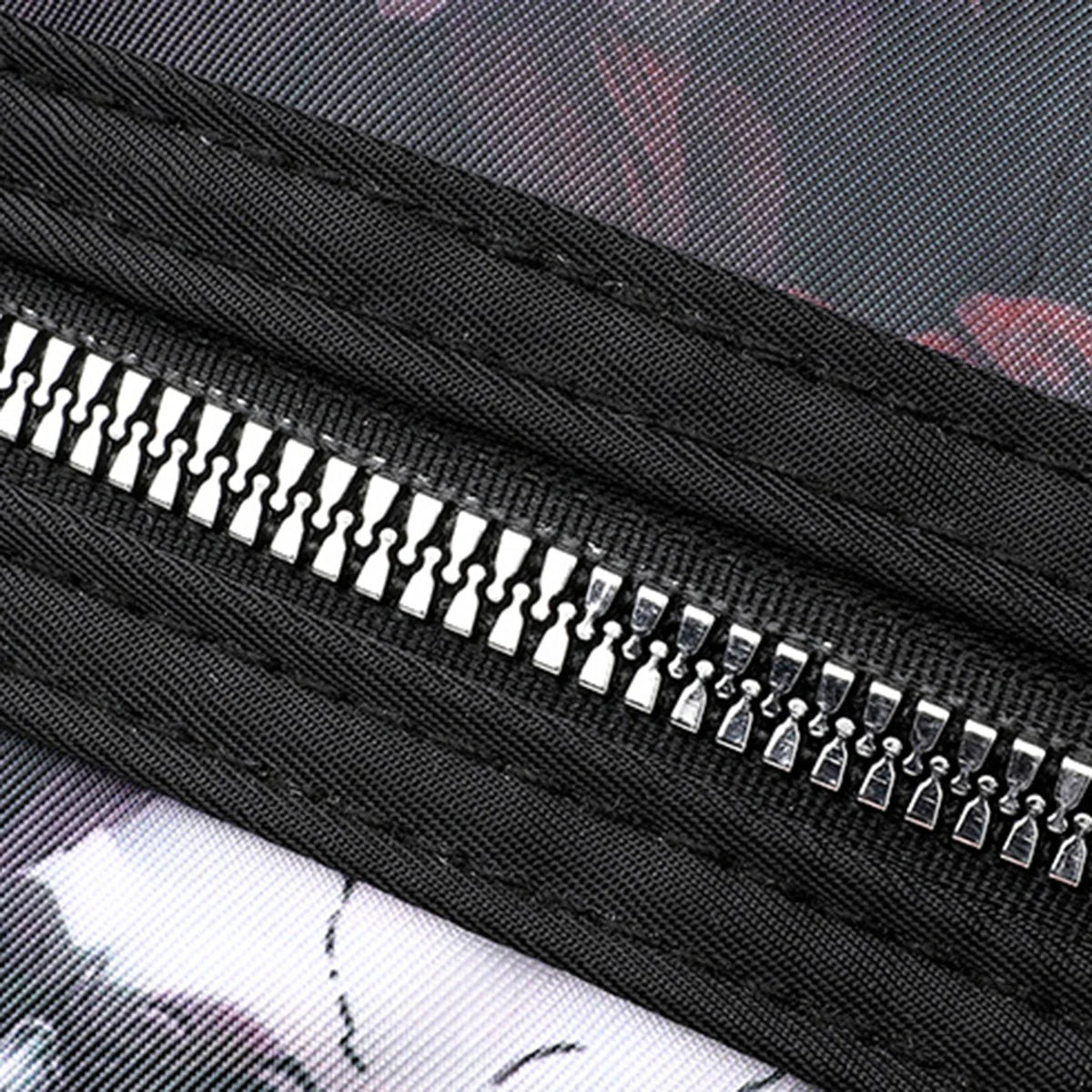 Skull Graphic Crossbody Bag for Women – Multi Pocket Purse