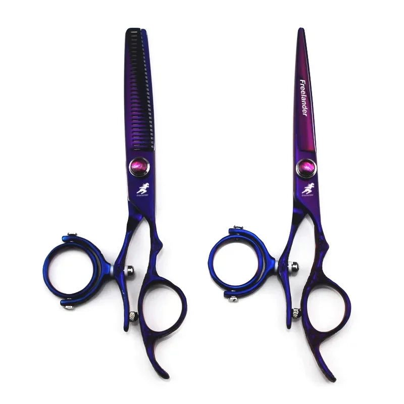 6" Swivel Thumb Hair Shears | 720° Rotating Hairdressing Scissors