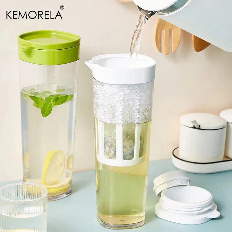 KEMORELA 1100ml Cold Brew Coffee Pot & Fruit Tea Bottle