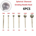 6-Piece Round Ball Burr Set 4–12mm | Abrasive Mounted Points