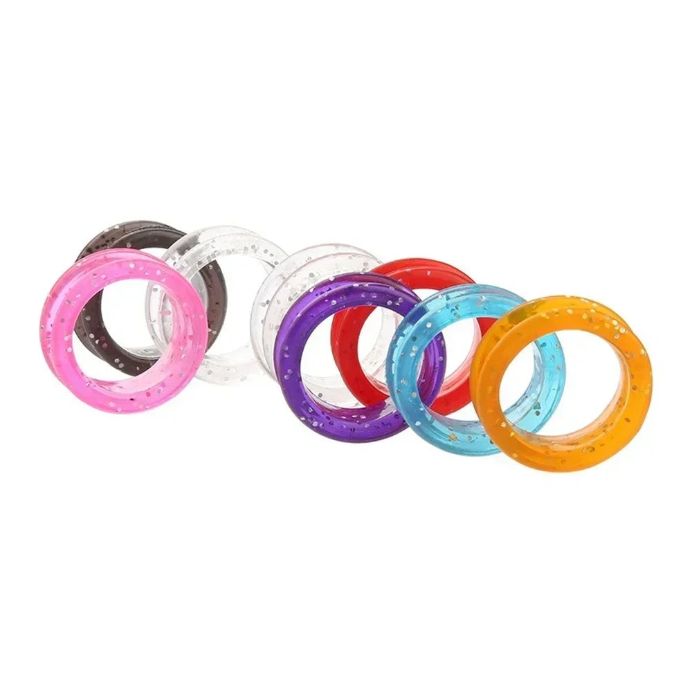 Silicone Scissor Finger Rings for Barbers – 2 Sets (10 Pcs)