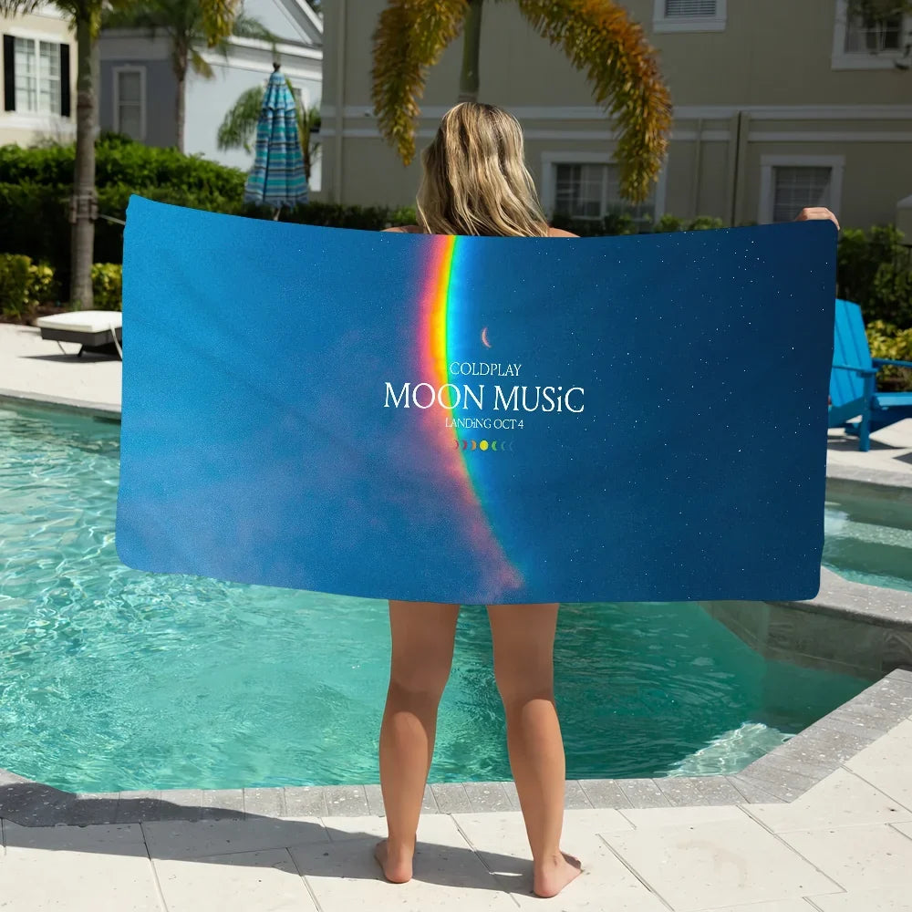 Coldplay Moon Music Quick-Dry Beach Towel | Sports & Travel