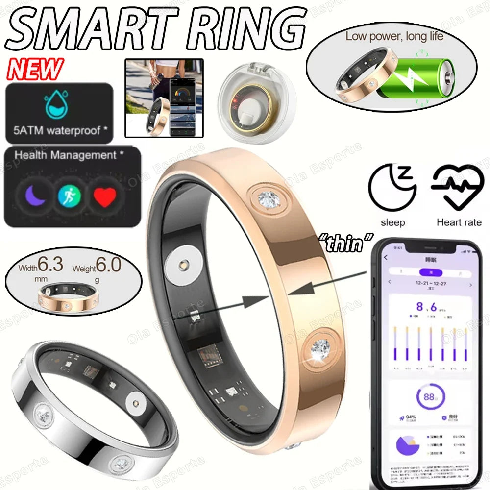 Ola Esporte Smart Ring – Heart Rate, SpO2 & Sleep Tracker