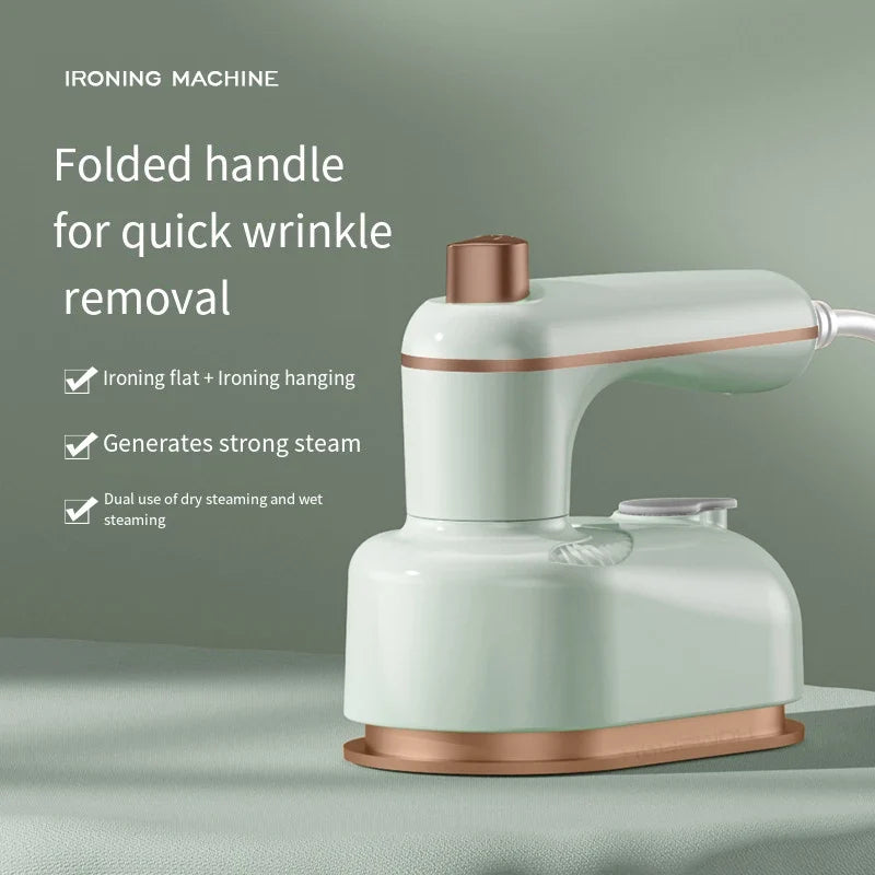 HOMEFISH Mini Rotating Travel Iron | Steam & Dry Portable