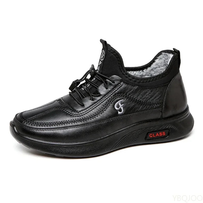 Men's Winter Warm Slip-On Ankle Boots | Rubber Sole Snow Shoe