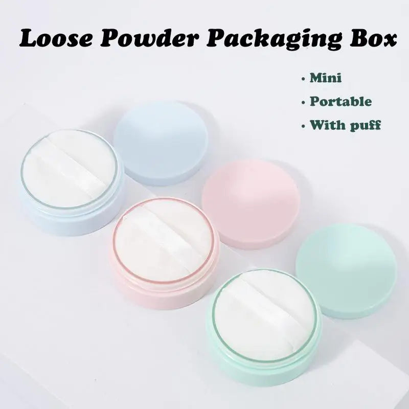 5g Refillable Loose Powder Jar with Puff & Sifter Lid