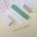 5-Piece Mini Nail File & Manicure Wood Stick Kit | DIY Nail Care