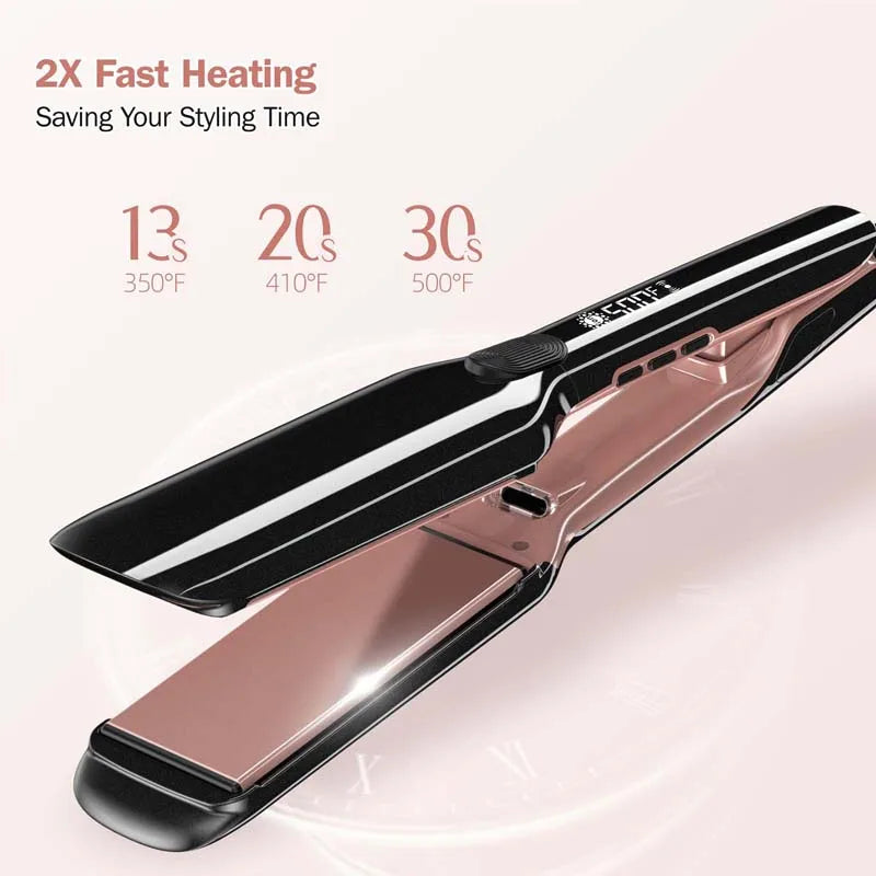 Ceramic Infrared Negative Ion Hair Straightener | Adjustable Heat