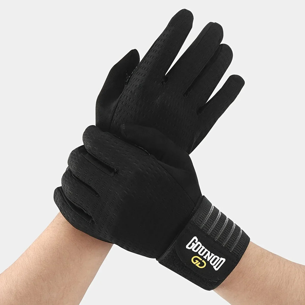 Half Finger Fitness Gloves – Breathable Knit for Men & Women