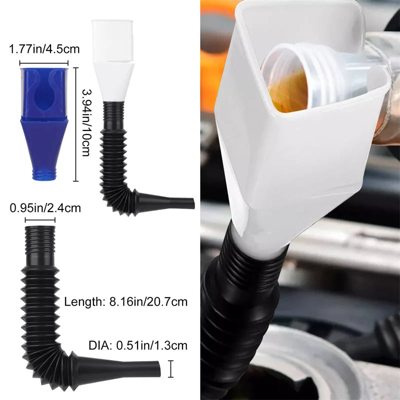 10-Piece Automotive Funnel Set – Oil, Fuel & Wide Mouth Funnels