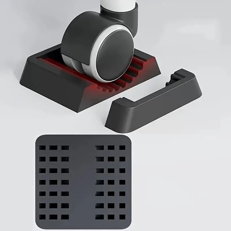 Anti Slip Furniture Wheel Fixed Pads Universal Castor Stopper Swivel