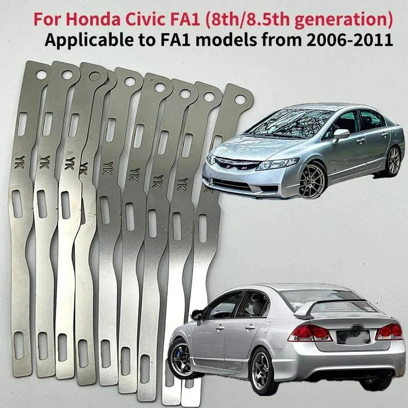 Civic 8th Gen FA1 Front Bumper Repair Brackets – 304 Steel 2Pcs
