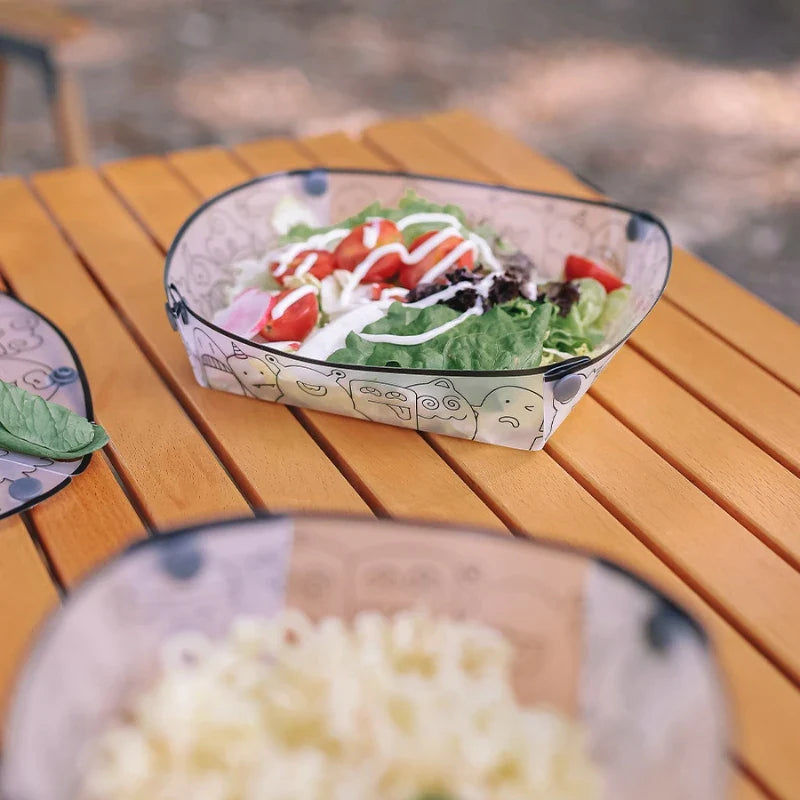 Ultralight Folding Camping Tableware Set – Bowl, Plate & Cup