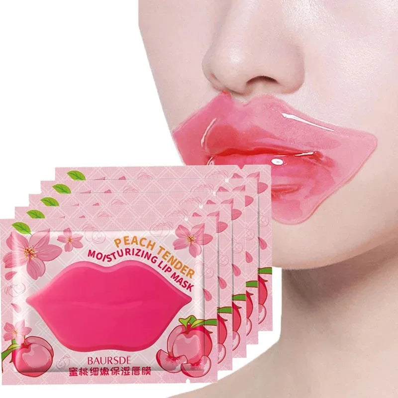 LAIKOU Collagen Fruit Essence Lip Mask – Moisturizing Gel Patches