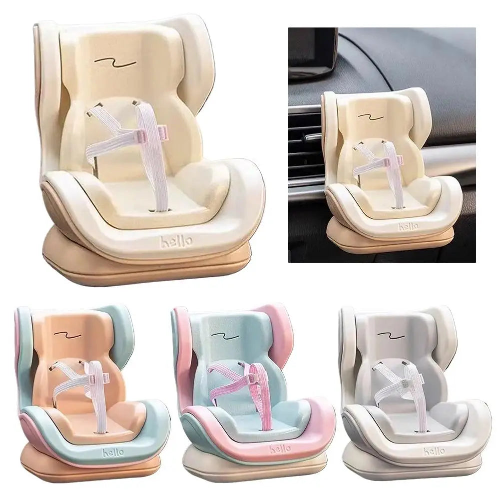 Kawaii Mini Car Seat for OB11 & Plush Dolls – Cute Car Decor