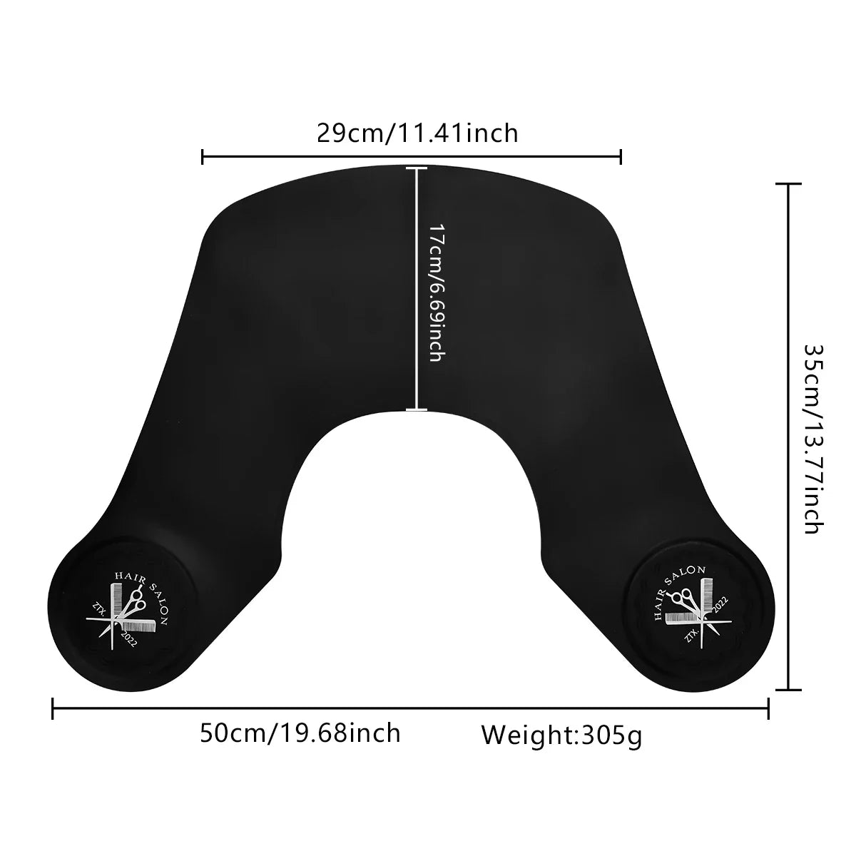 Silicone Waterproof Barber Hair Cutting & Dyeing Neck Collar Shawl