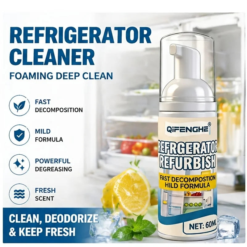 Foam Spray Fridge Cleaner – Removes Grease, Stains & Odours