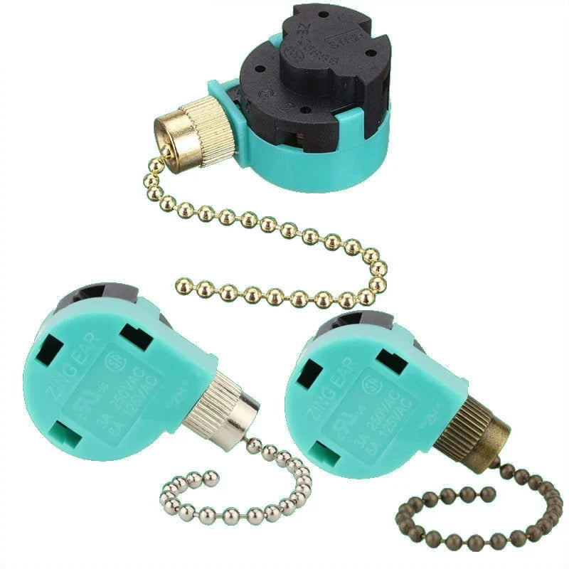 ZE-268S6 Ceiling Fan Pull Chain Switch 3-Speed 4-Wire Replacement