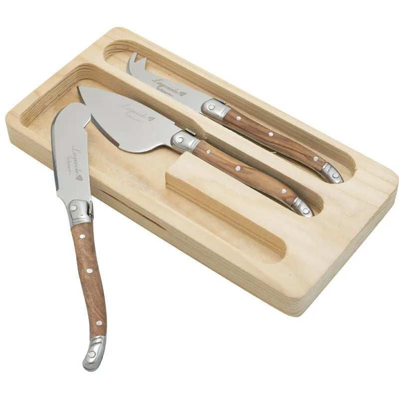 Laguiole Butter Knives Set – Stainless Steel & Rosewood Handle