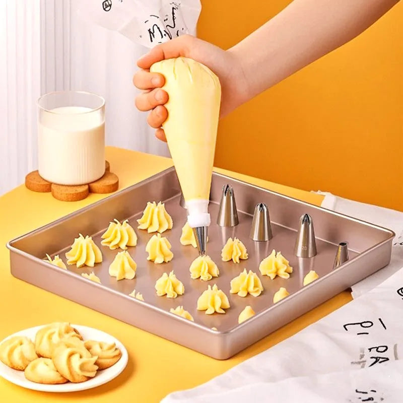 15-Piece Stainless Steel Piping Nozzles – Cake Decorating Tips Set