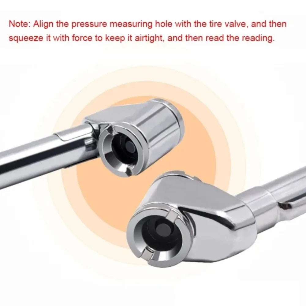 Portable Tyre Pressure Gauge Pen 5–50 PSI | Car & Bike