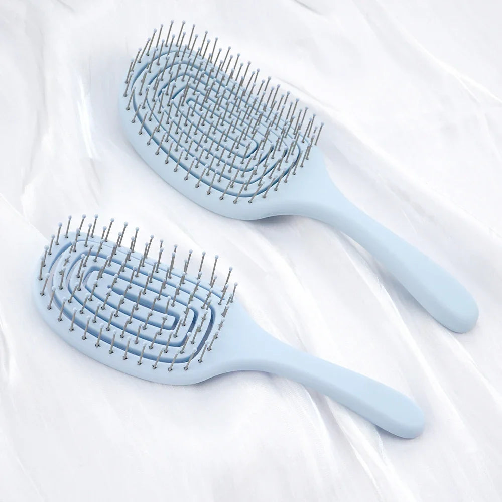 Wide Tooth Hollow Detangling Comb – Scalp Massage & Styling